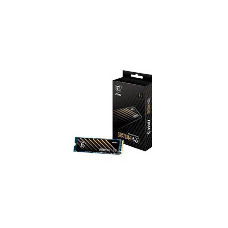 UNIDAD DE ESTADO SOLIDO SSD INTERNO MSI SPATIUM M450 1TB M.2 2280 PCIE GEN4X4, NVME 1.4 LEC 3600 / ESC 300 MB/S SPATIUM M450 PCI